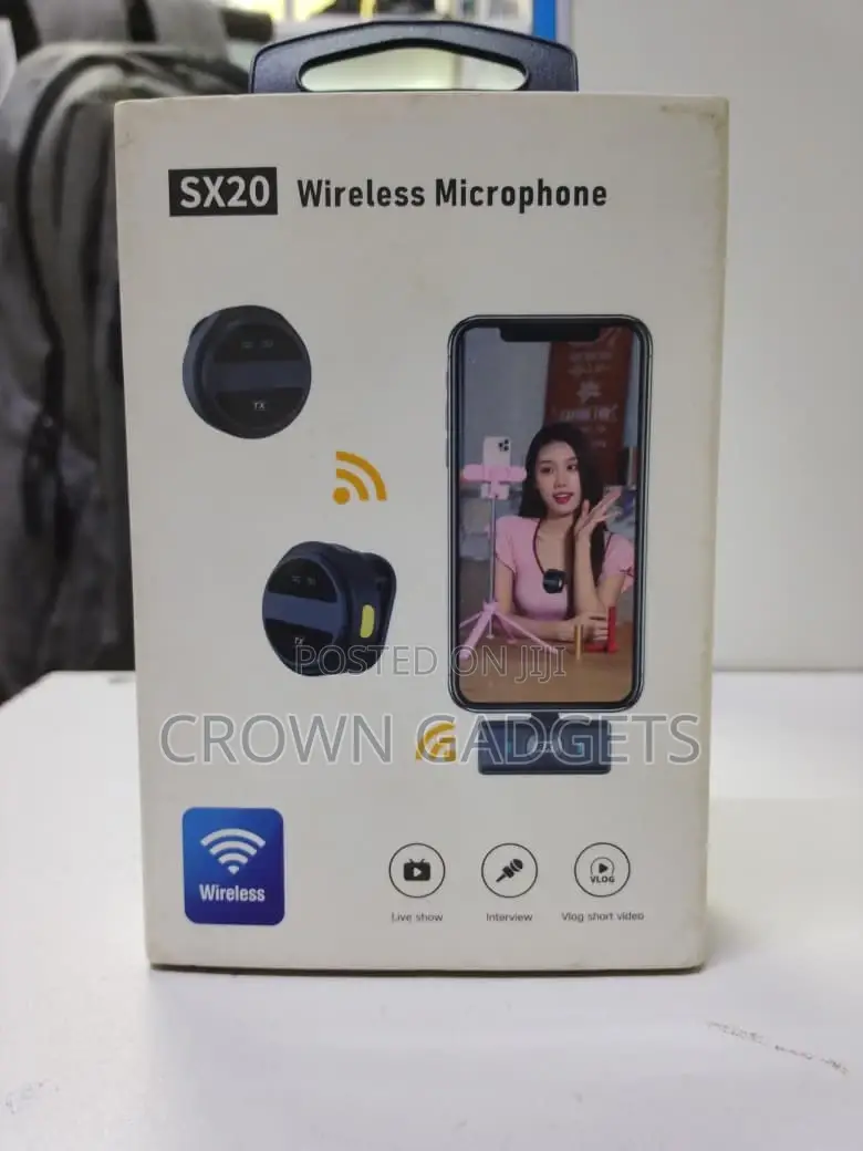 Sx20 Dual Wireless Mic System for Phones, Cameras PCS