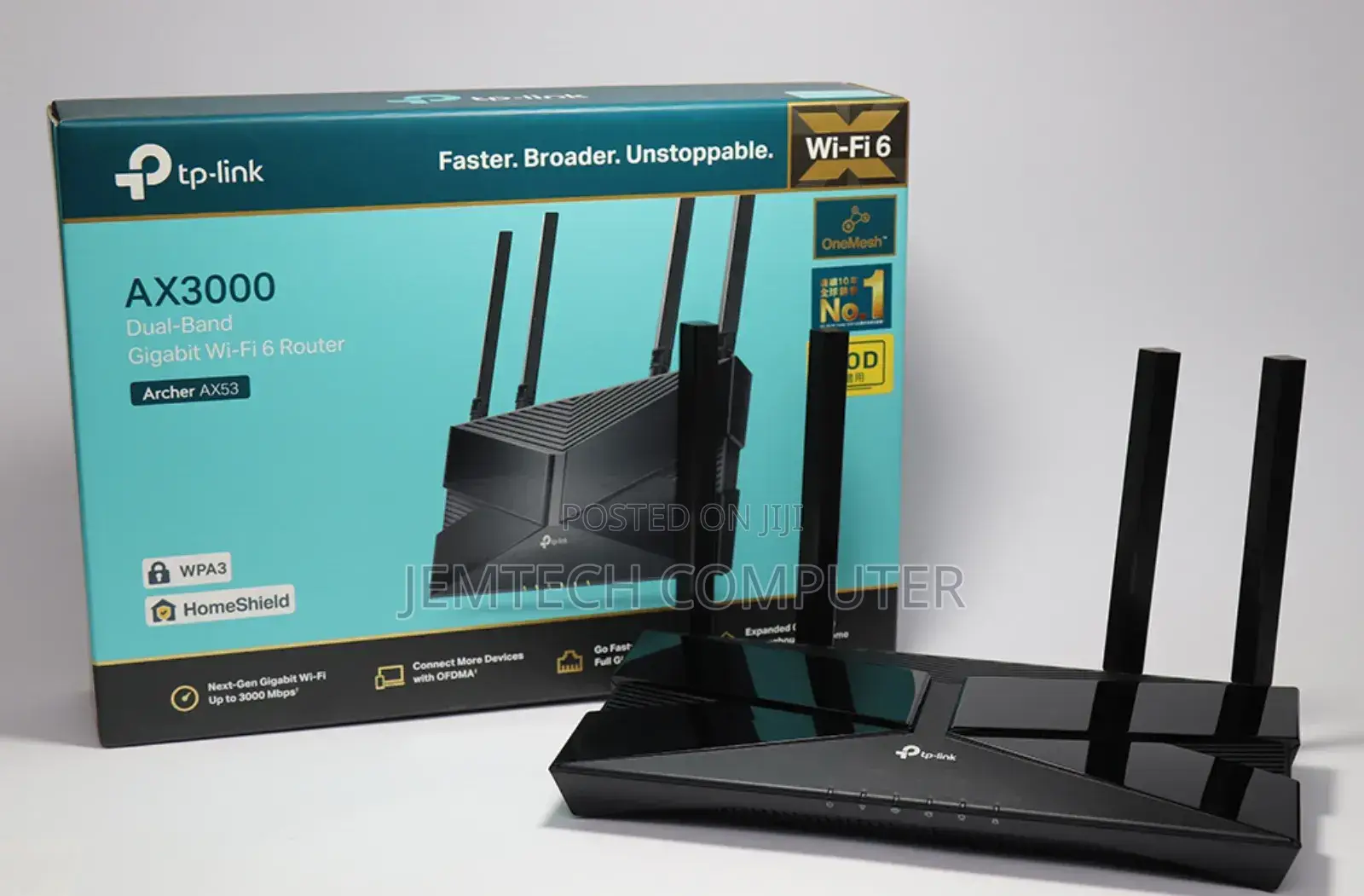 Tp-Link Ax3000 Wireless Dual Band Gigabit Wi-Fi 6 Routertl-Archer Ax53