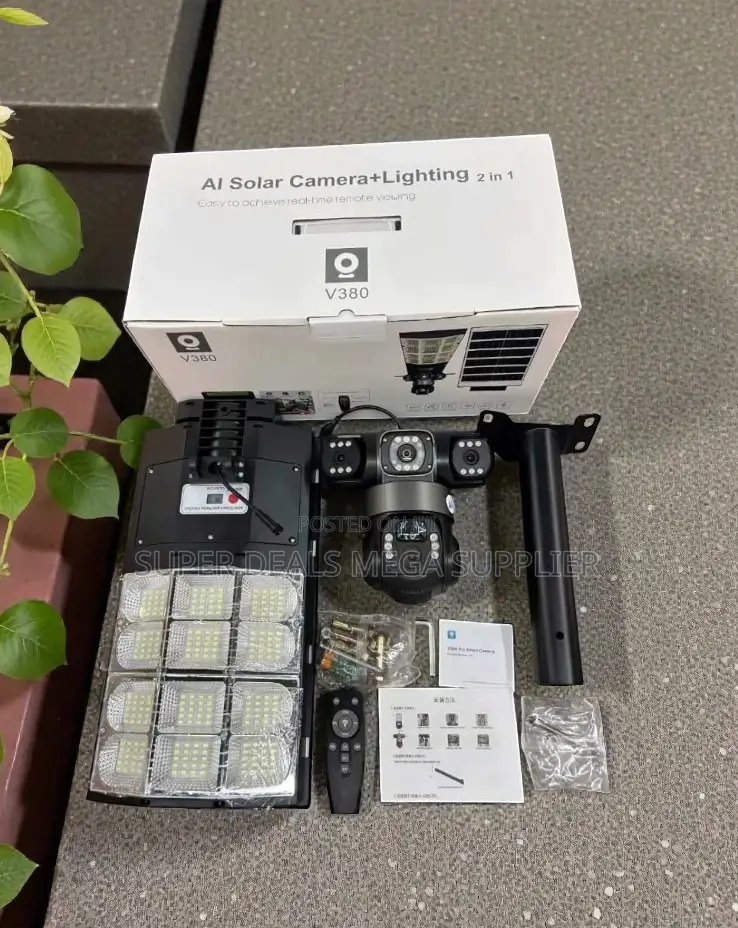 Easy to Install 12mp 4g Solar CCTV Camera With Solar Street Light