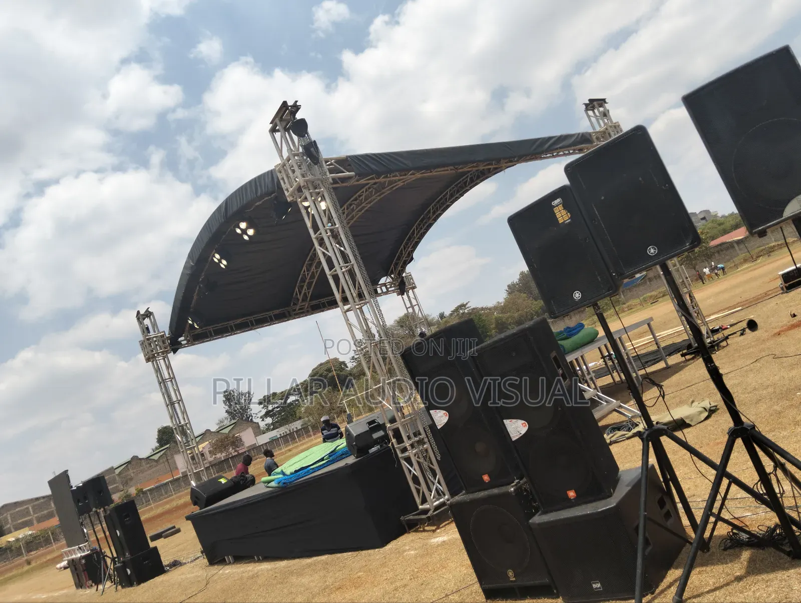 Raised Canopy Stage! With Public Address the Screen! Hire