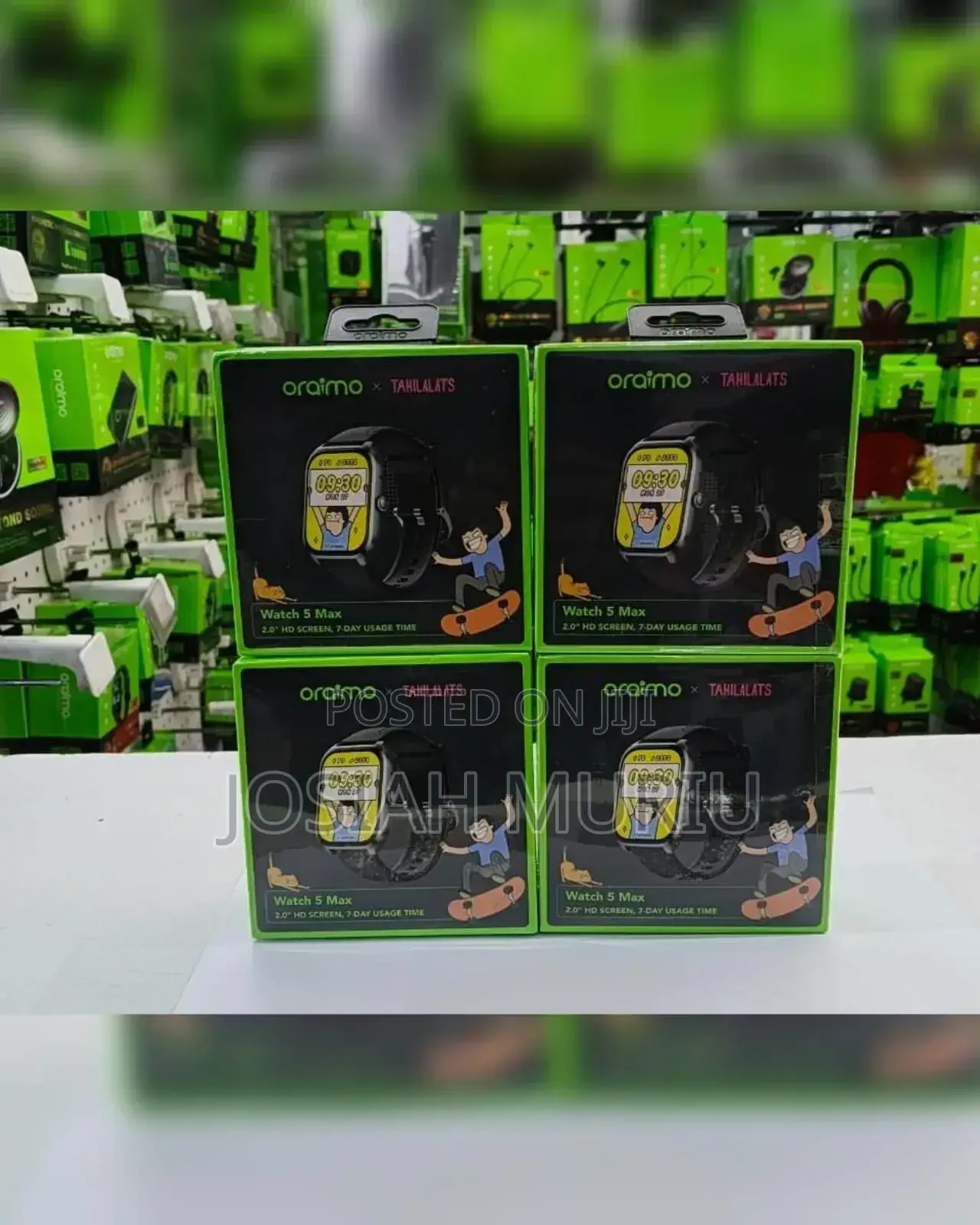 *
Oraimo Watch 5 Max Osw-804 Wireless Hd in Calls Smart Watch