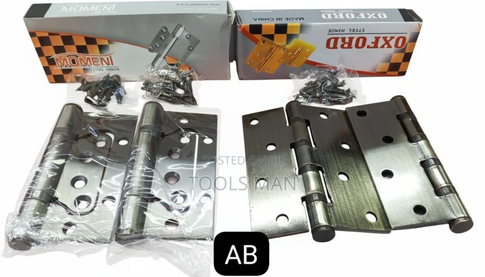 Door Hinges-Pair. 4 Inch Antique Ab Hinge
