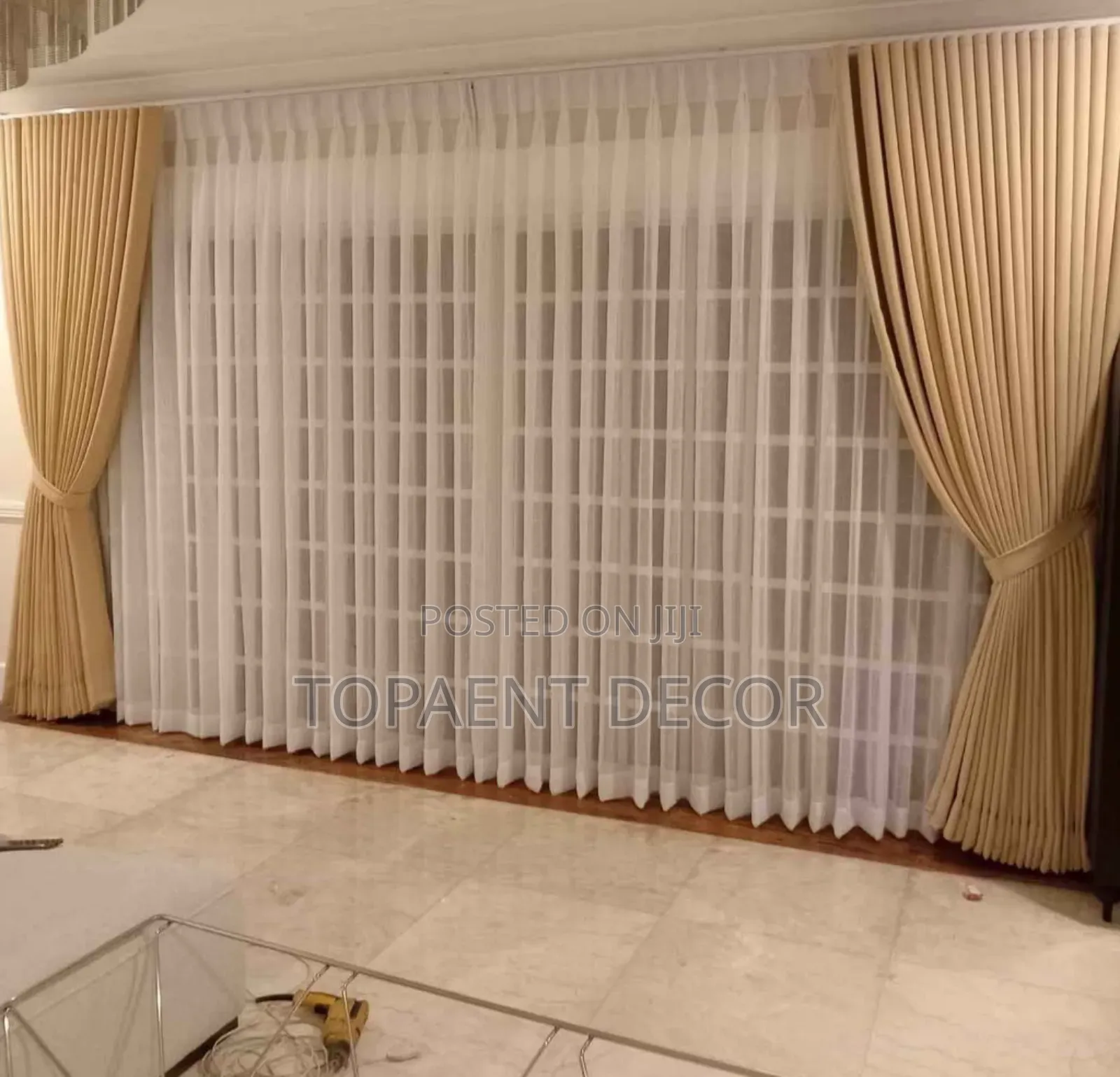 Beige Perfect Darkness Window And Door Curtains