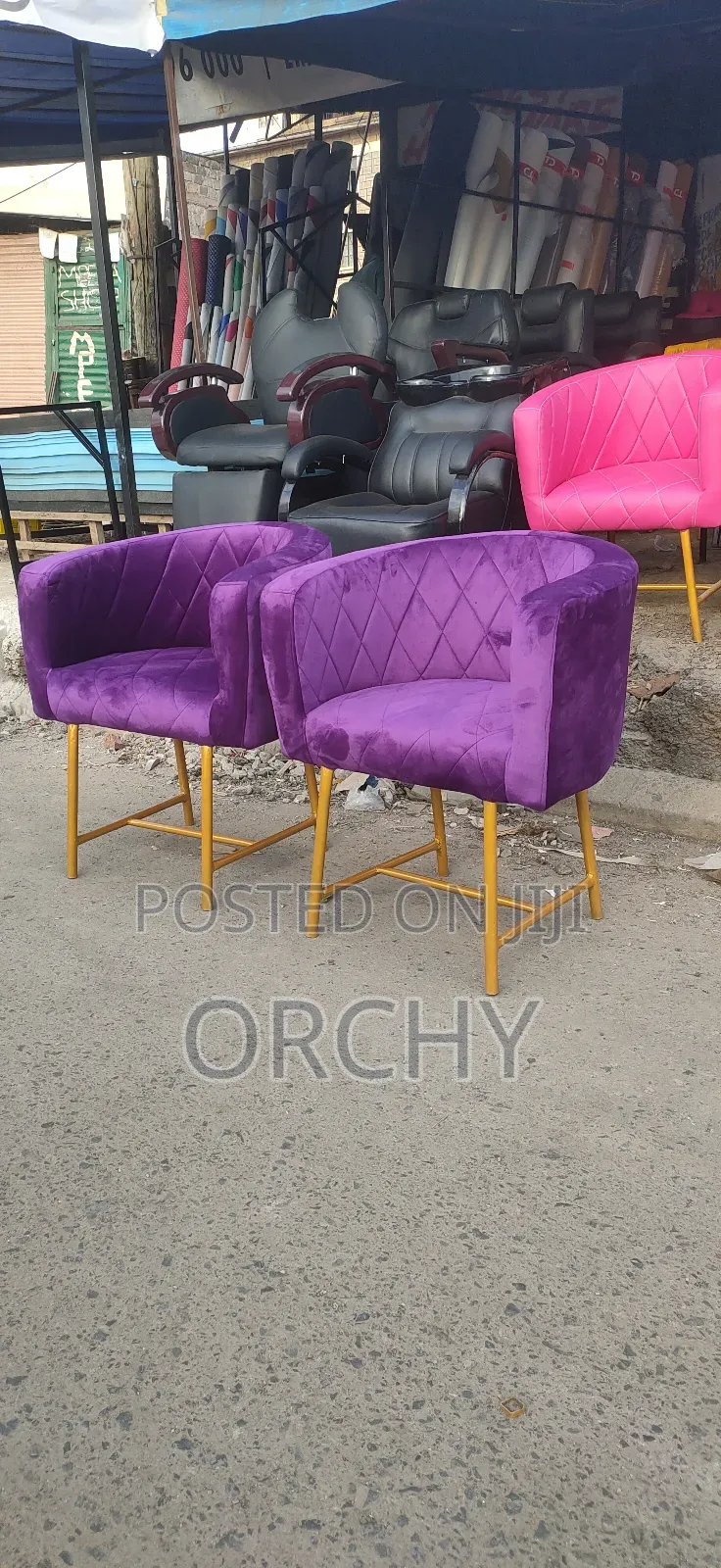 Purple Manicure Seat