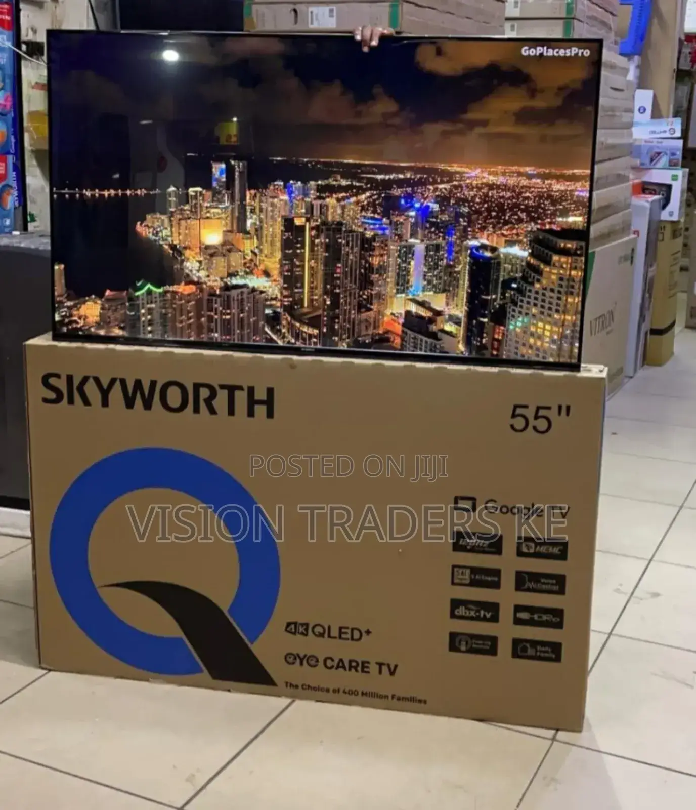 Skyworth 55" Inches Smart Google Qled Frameless Television