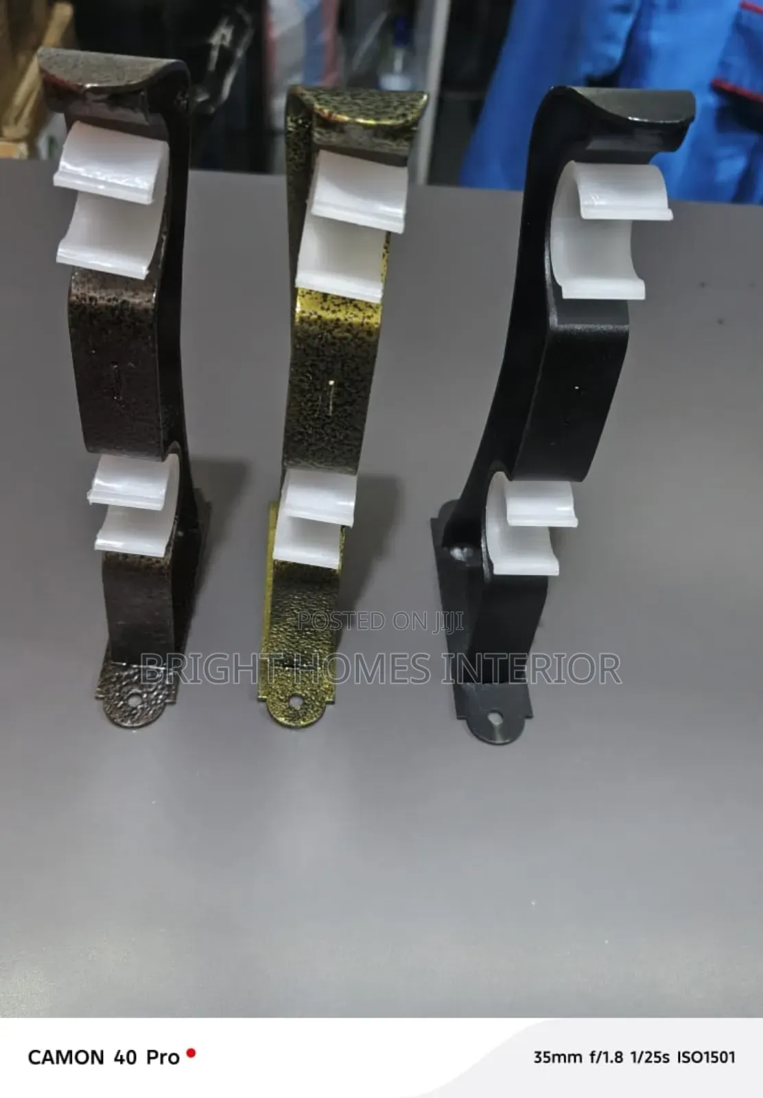 Double Locally Made Curtain Rod Holders