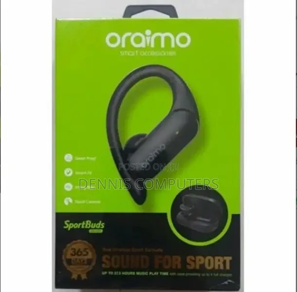 Black Oeb-E95d Oraimo Wireless Sport Ear Buds