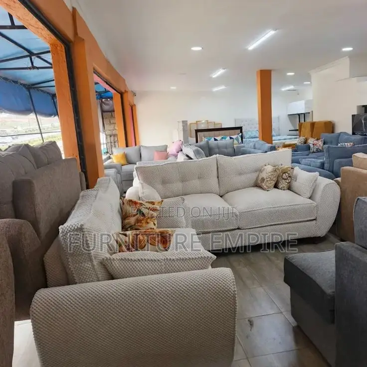 Fabric 5 Seater Butterfly Sofa 3,2