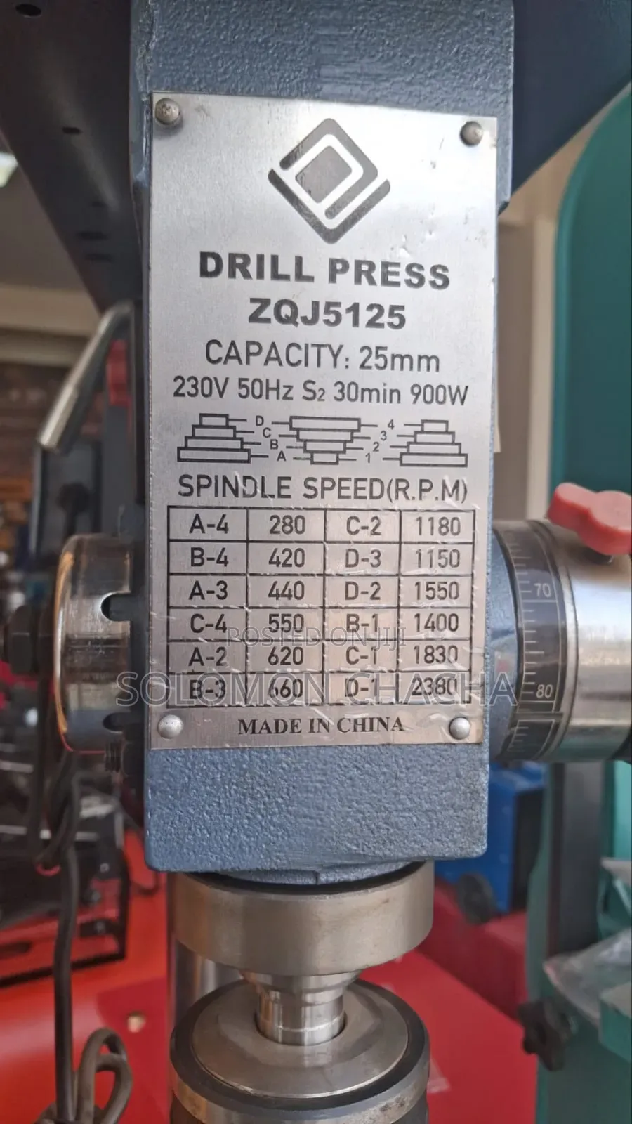 Zqj5125 Industrial 25mm Heavy-duty Floor Drill Press (900w)