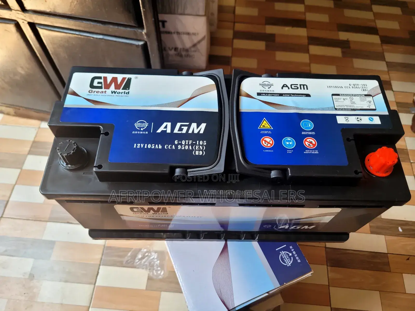 Gw Din 105 Agm Start - Stop Battery