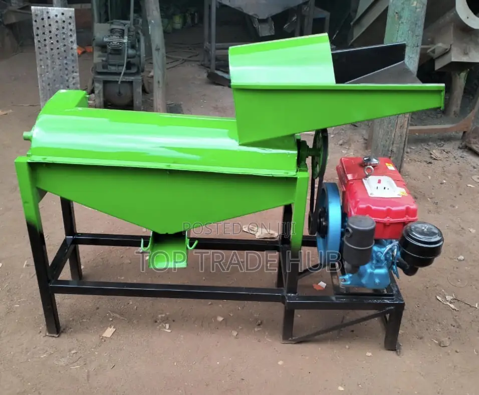 Heavy Duty Complete Maize Sheller Machine With 7.5hp Diesel Engine
