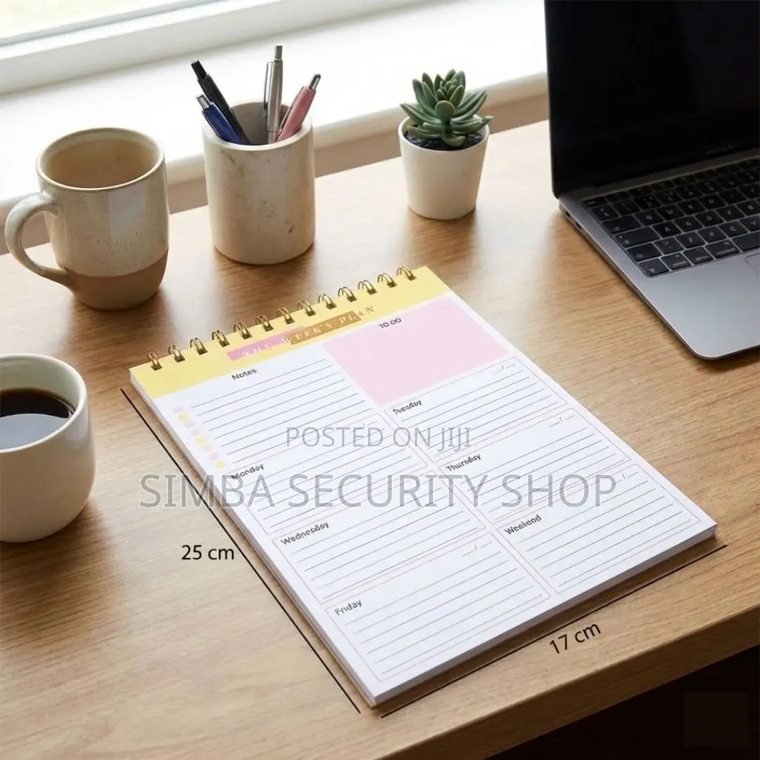Undated B5 Weekly Planner Organizer 52 Weeks Productivity Journal Memo