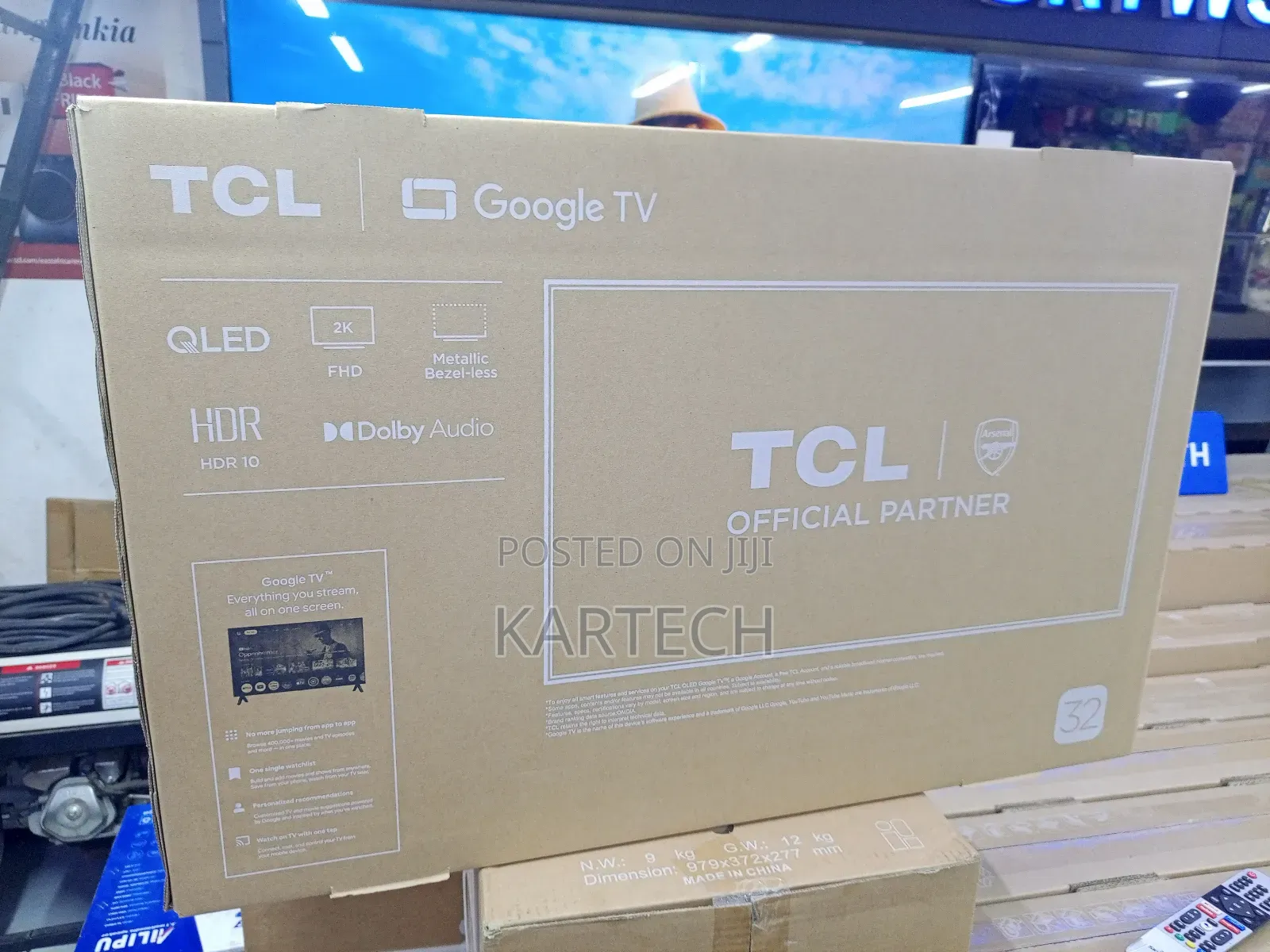 TCL 32” Smart Qled Google Tv With HDR Dolby Audio