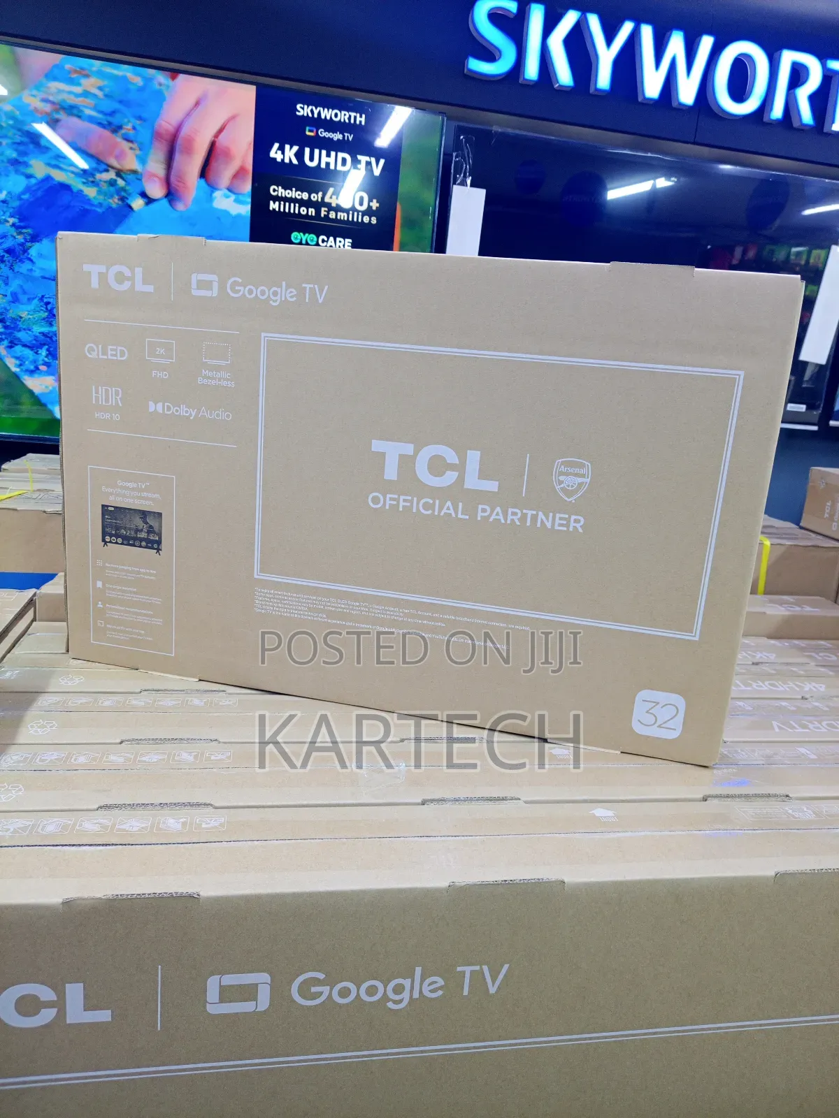 TCL 32” Smart Qled Google Tv