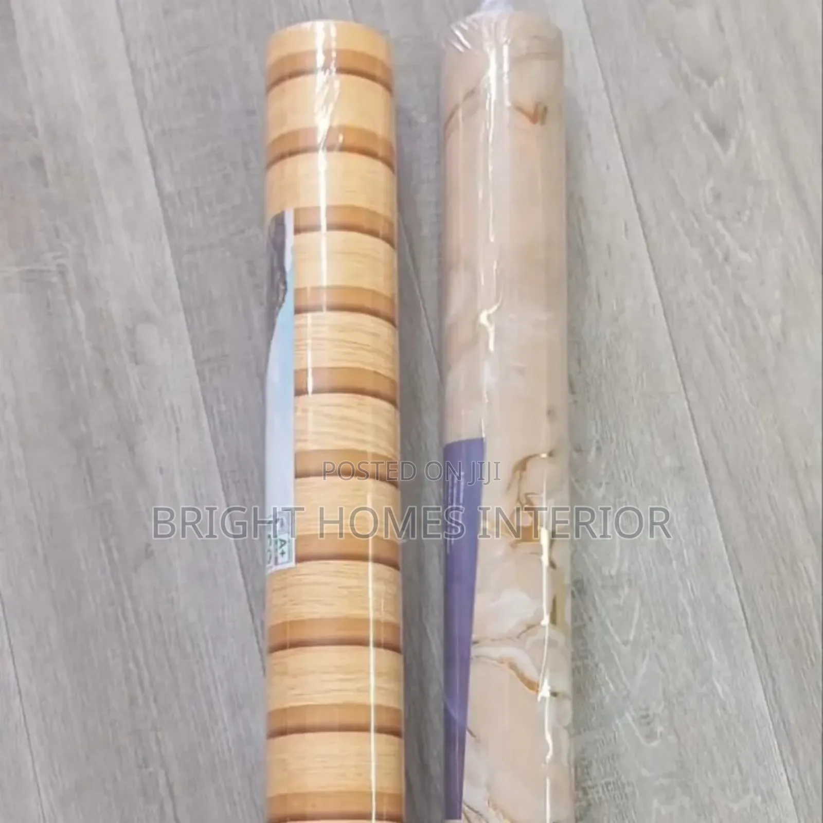 Brown Flutted Wallpaper With Marble Gold Wallpaper