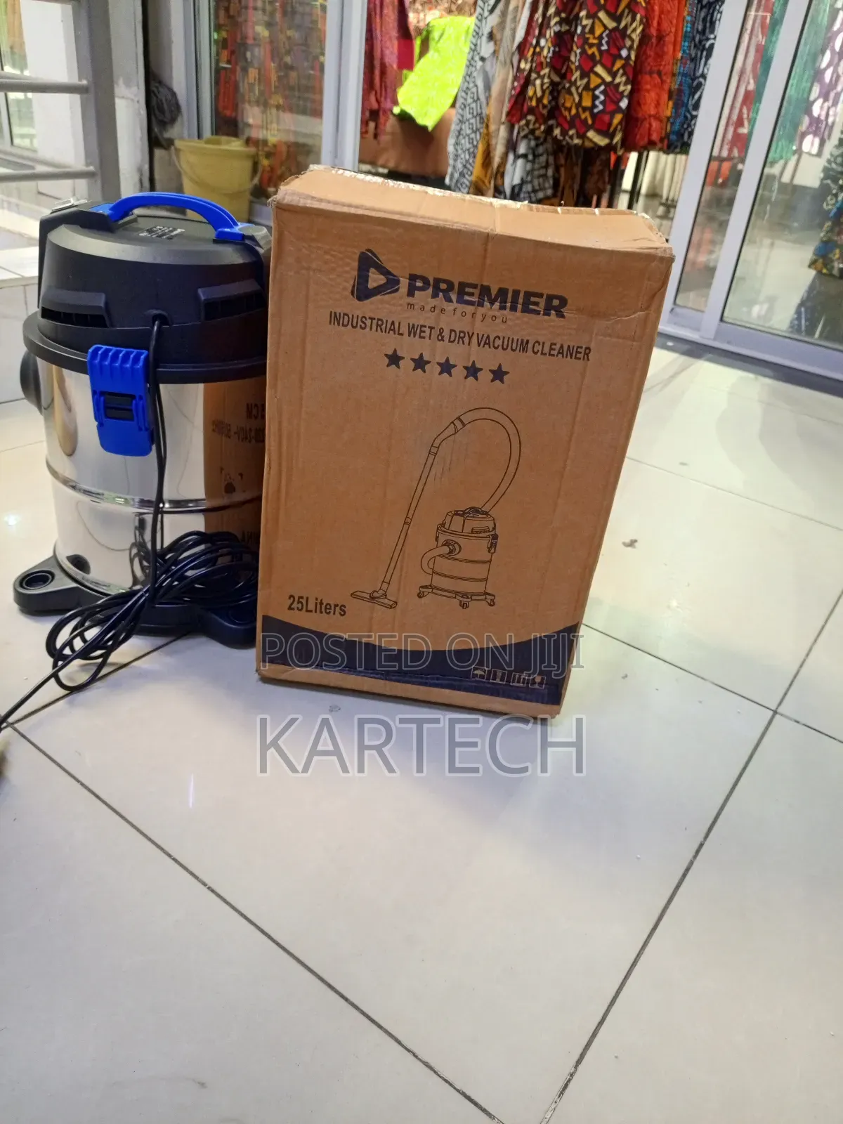Premier 25l Heavy Duty Wet and Dry Vacuum Cleaner