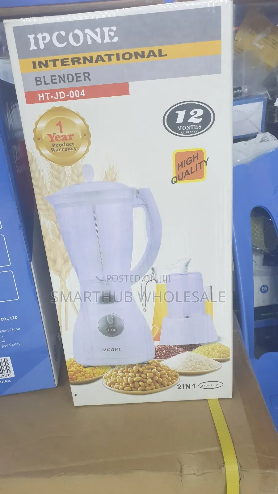 Ipcone 2 in 1 Blender- Blender Jar Plus Grinder Jar