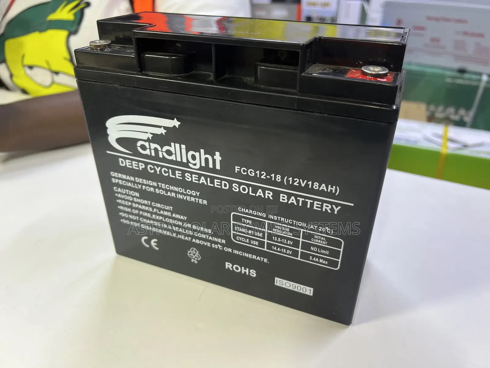 Andlight 12v 18ah Gel Battery