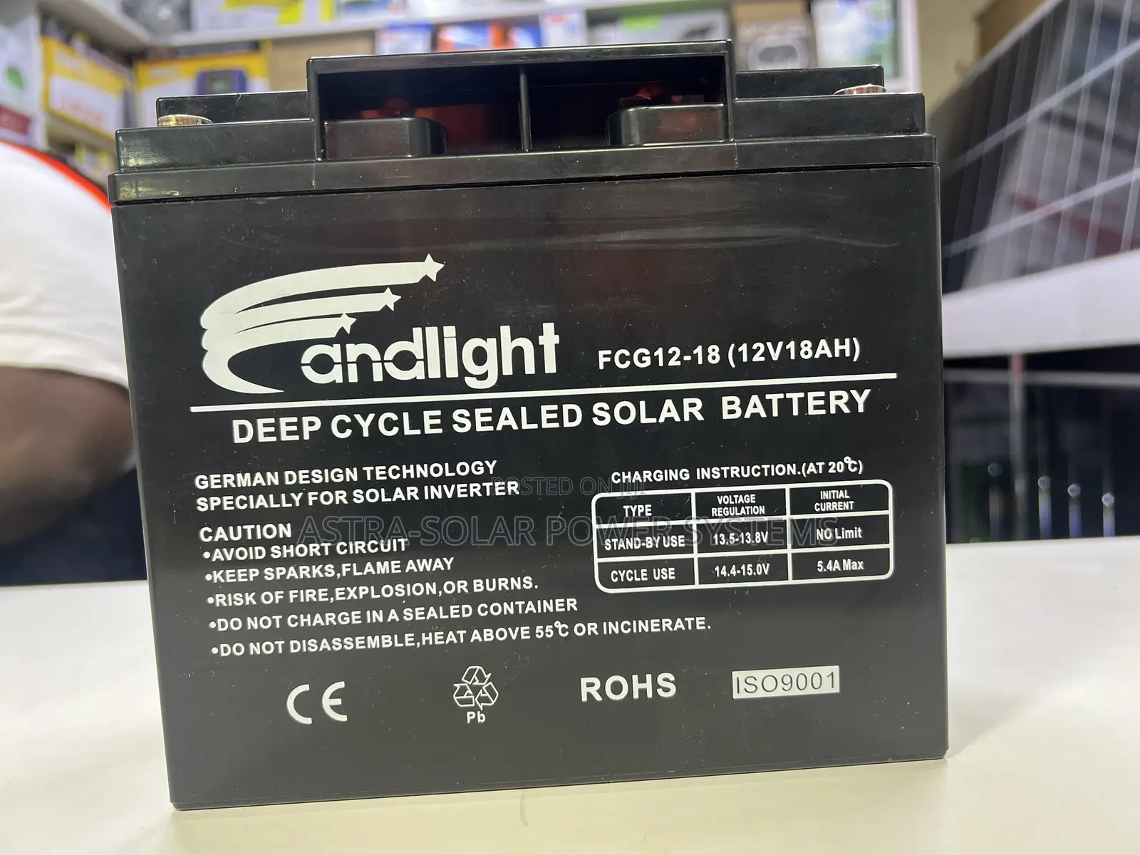 Andlight 12v 18ah Gel Battery