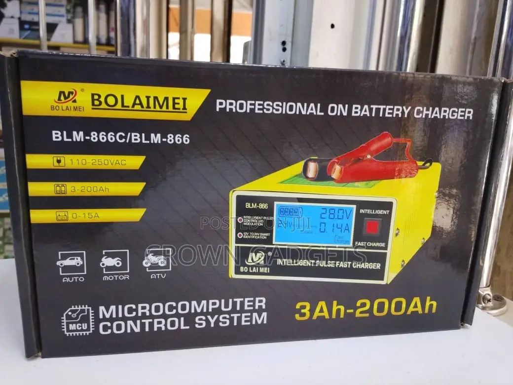 Fast Charging BLM-866 Intelligent Battery Charger for Vehicles
