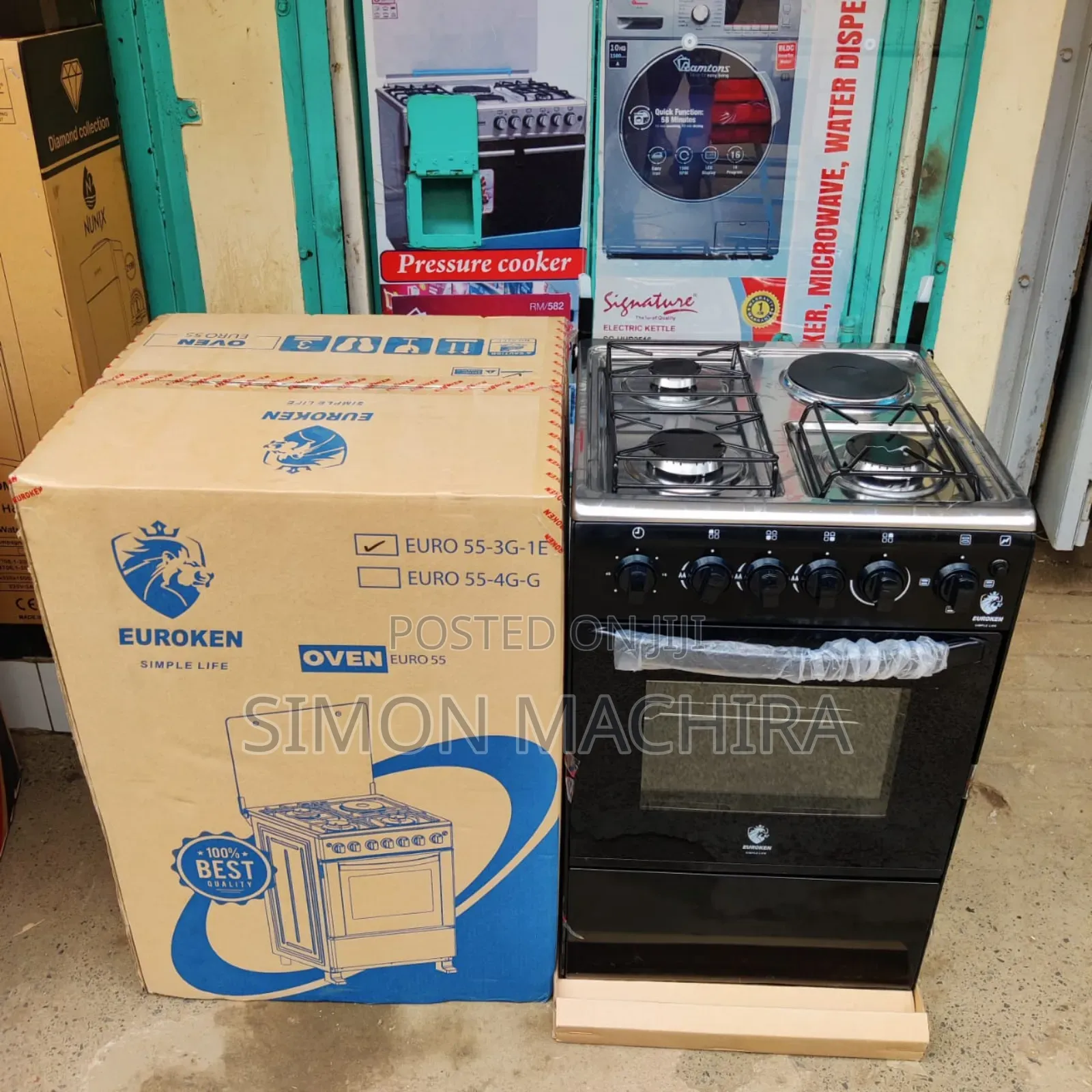 Euroken Cooker 3g + 1e  Standing Cooker