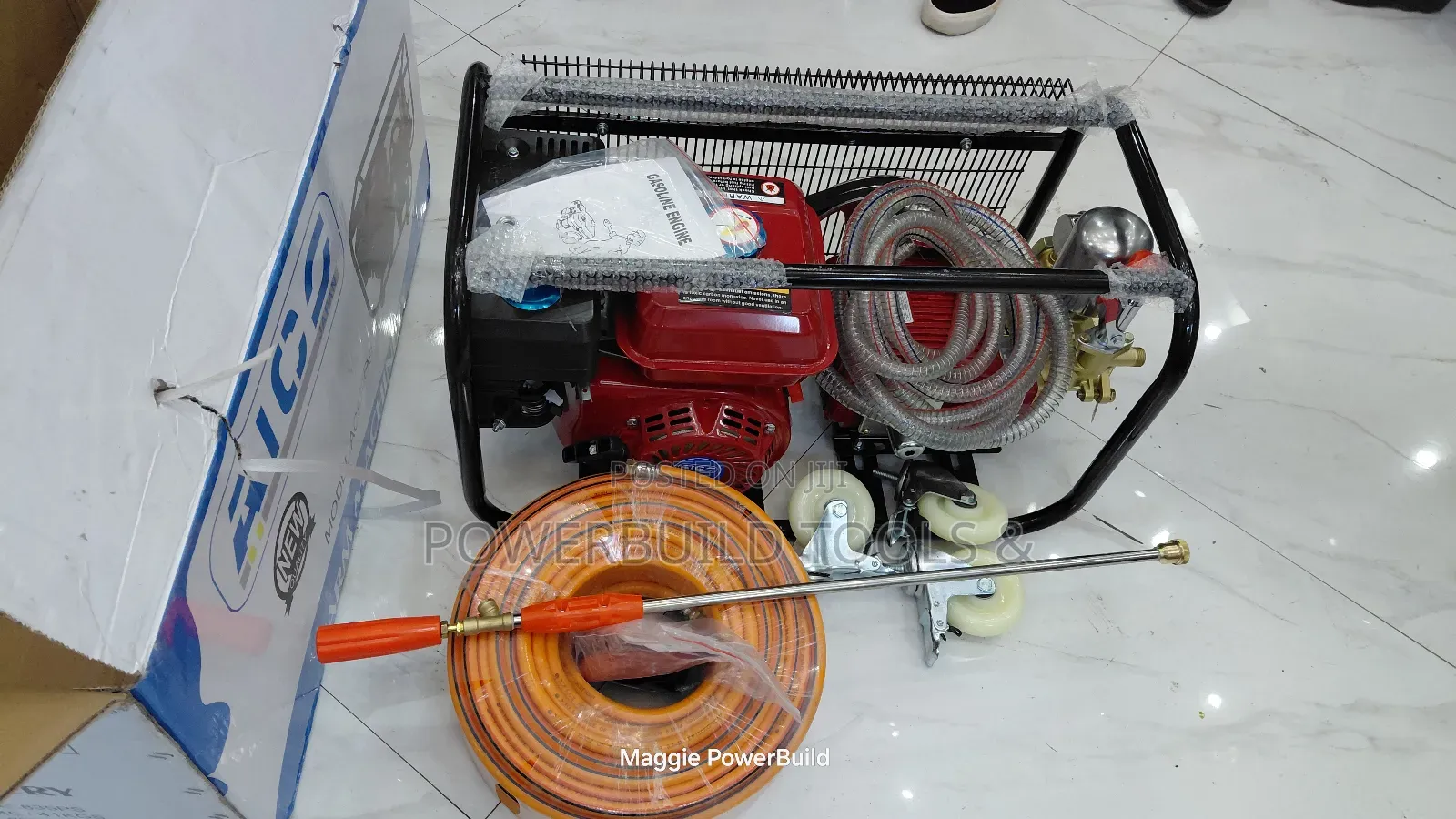 Aico Japan Trolley Sprayer 8hp With 50m Pipe