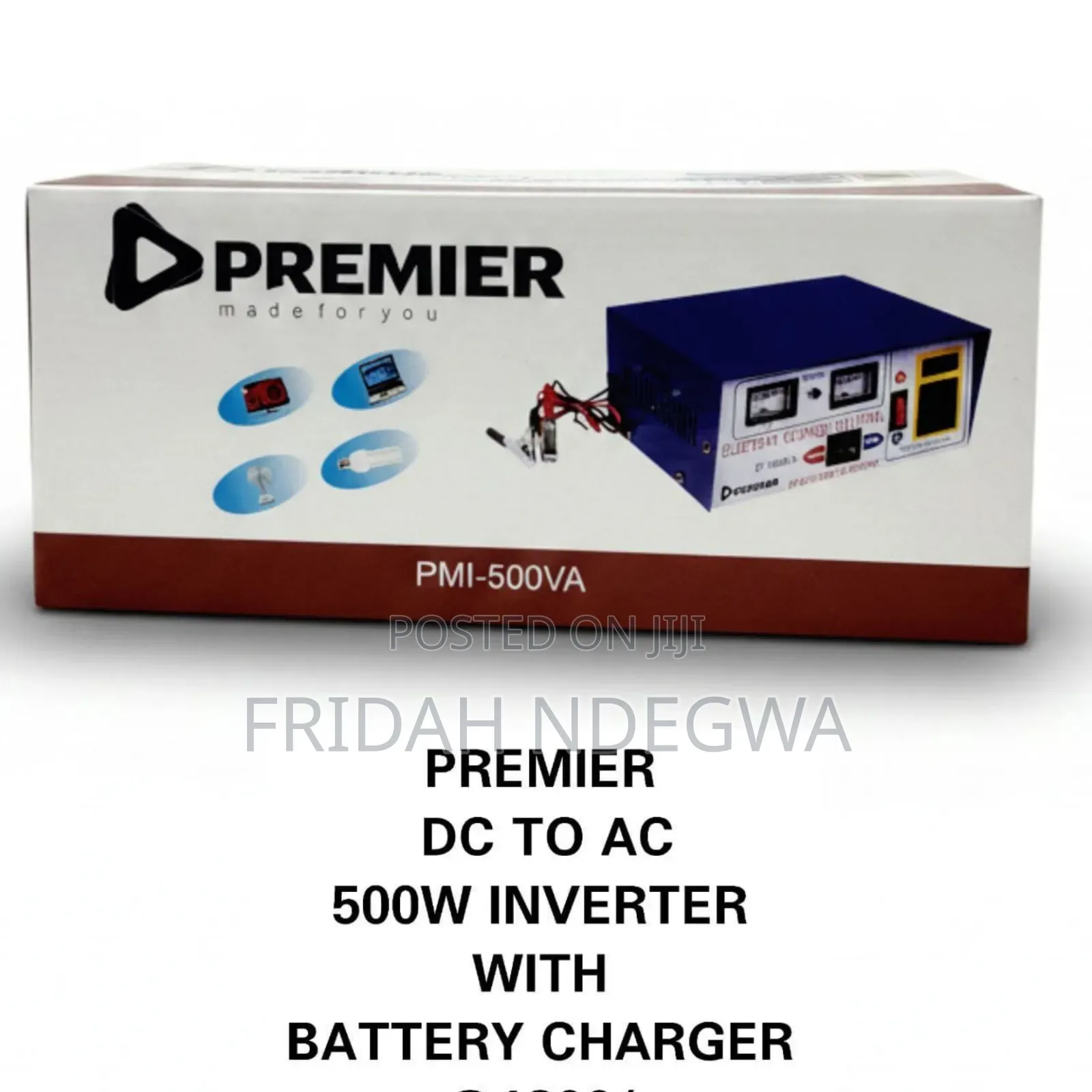 Premier Dc to Ac 500w Inverter With Battery Charger
