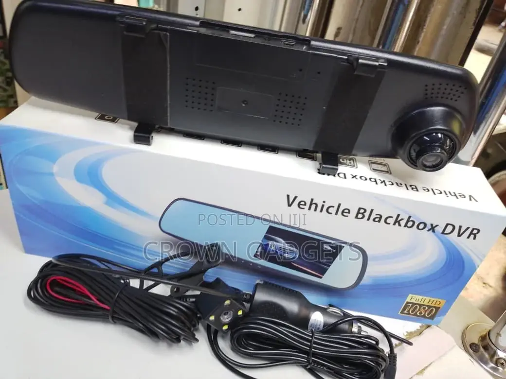 Vehicle Blackbox DVR Mirror Dash Cam Dual Lens 1080p