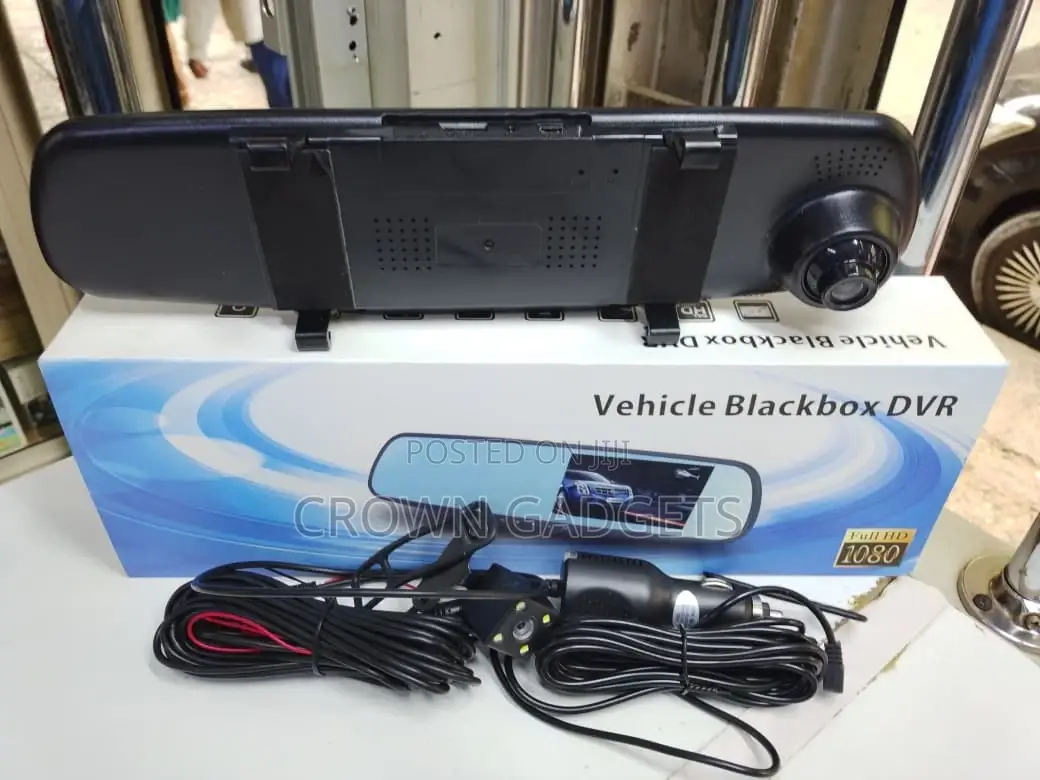 Dual Camera Rearview Mirror Dash Cam 1080p Full Hd