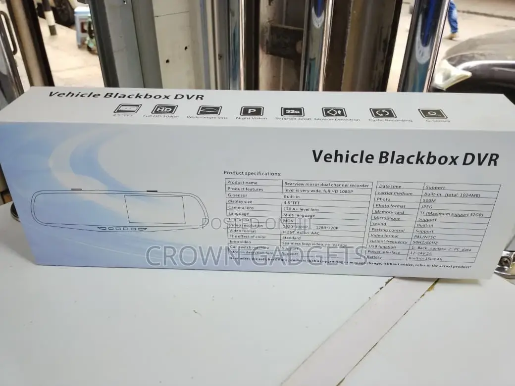 Vehicle Blackbox Mirror Camera Front Rear