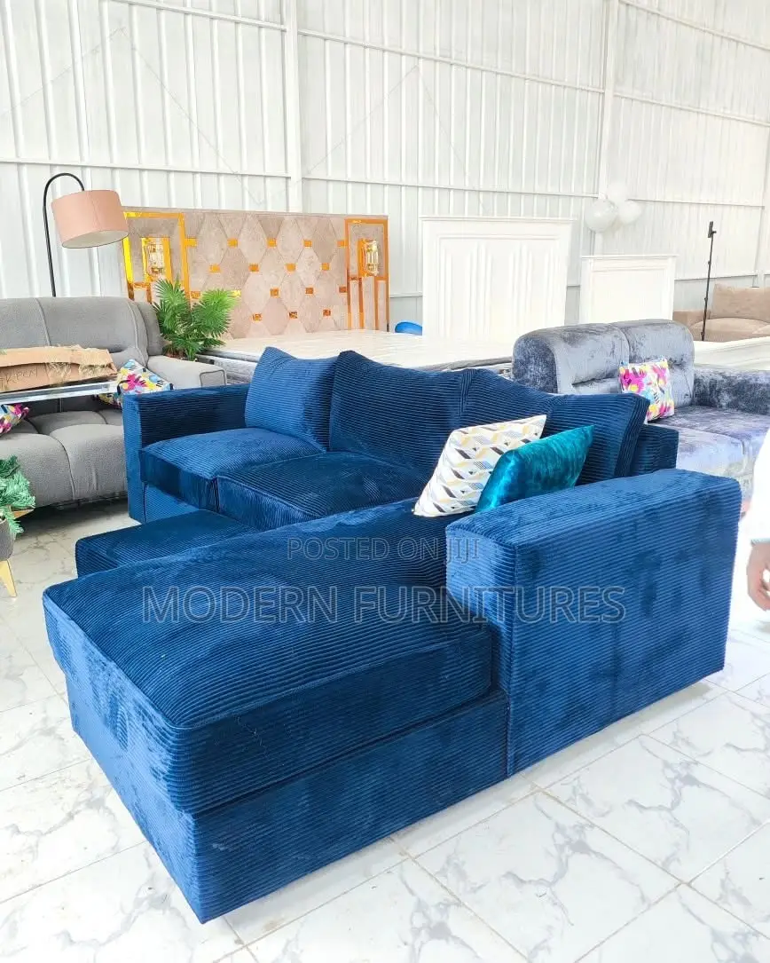 Beautiful Blue L Sofal Sofa/L Shaped Sofa