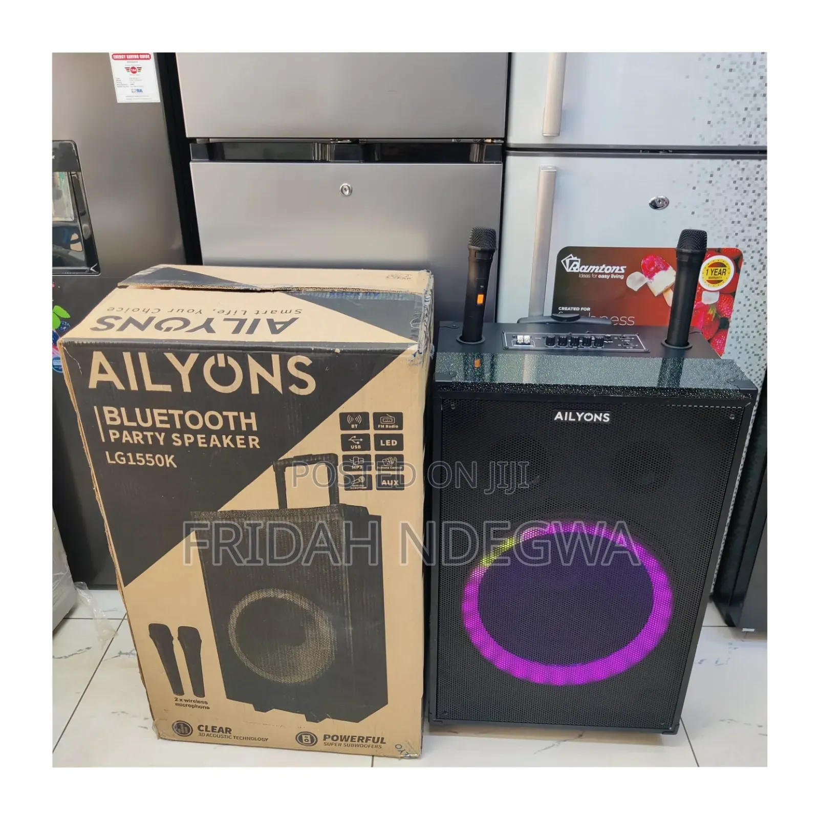 *Ailyons Portable Party Speaker 15"