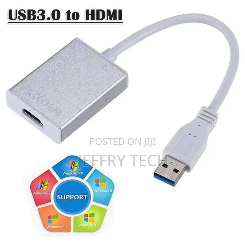Usb 3.0 to Hdmi Female Display Adapter Converter for Windows 7/8/10/1