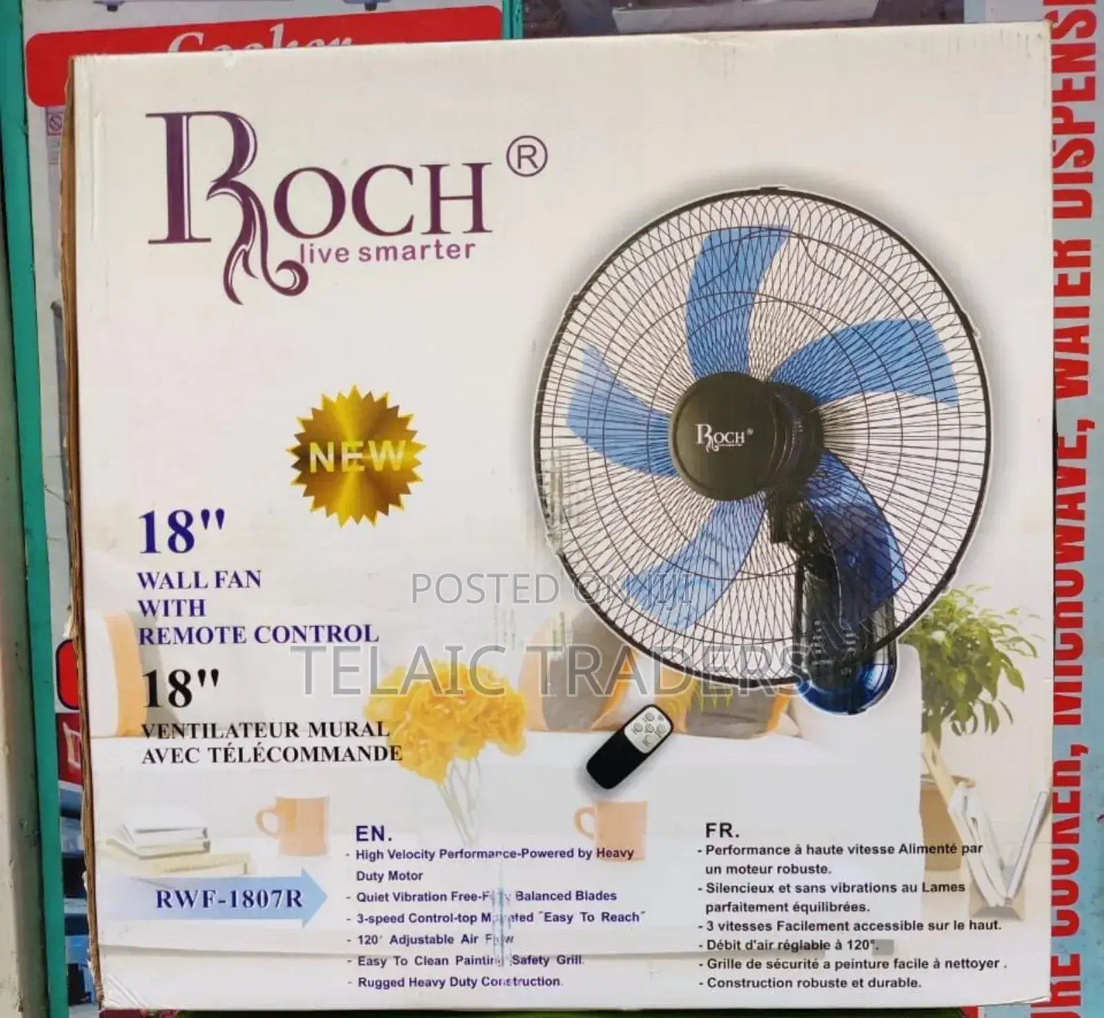 Roch 18 Inches Wall Fan