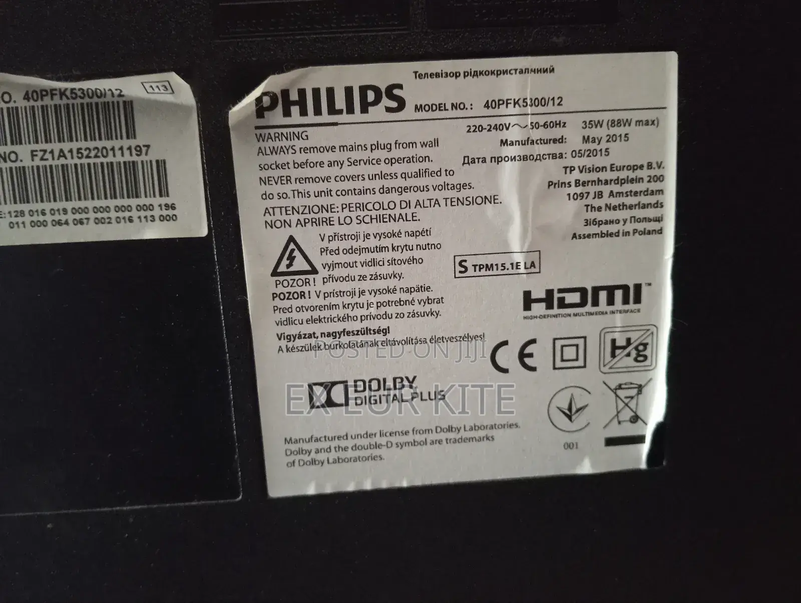 Philips Smart Tv (Wifi) 40"
