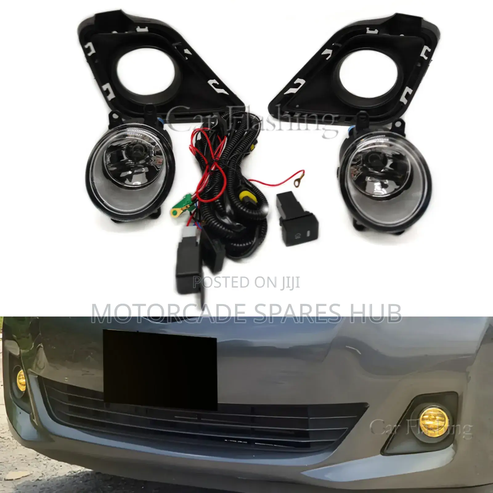 Toyota Ractis 2012 Fog Lights Set With Covers