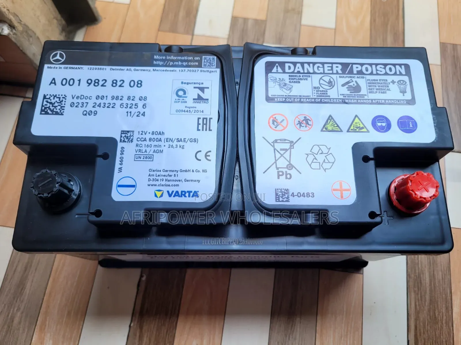 Mercedes Benz Din 80 Agm Car Battery