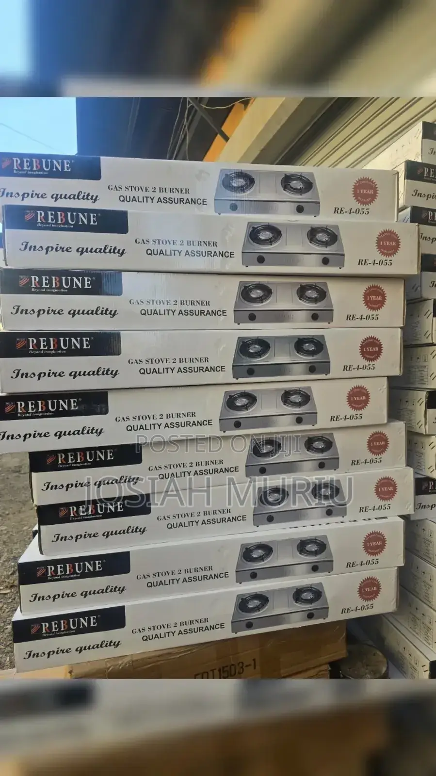 Rebune Two Burner Gas Stove