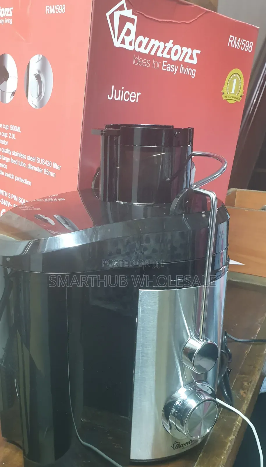 Juicer- Ramtons Slow Juicer Rm598 800w