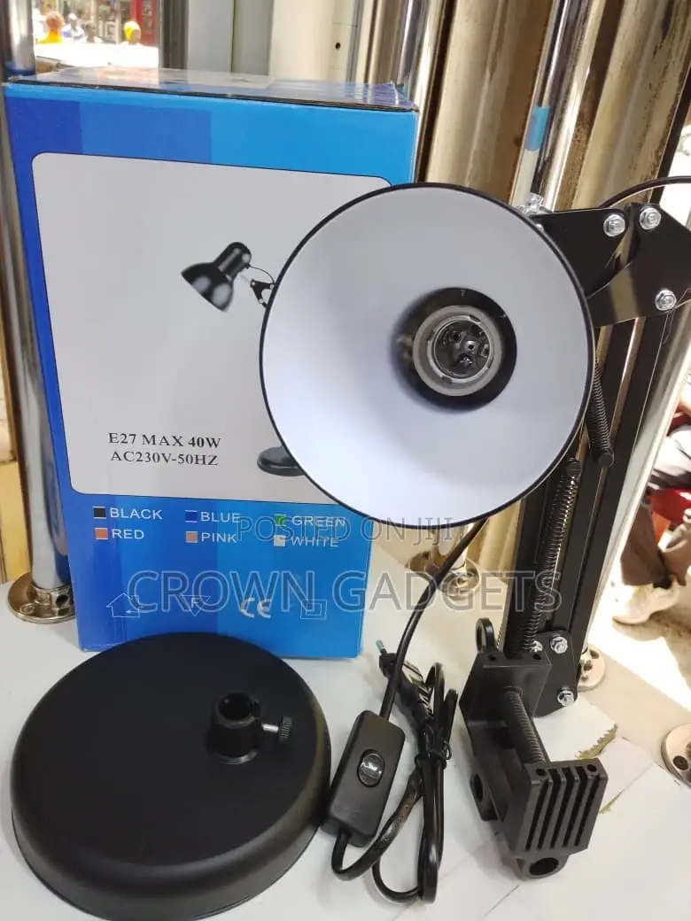 Metal Study Lamp E27 Reading Desk Light 40w