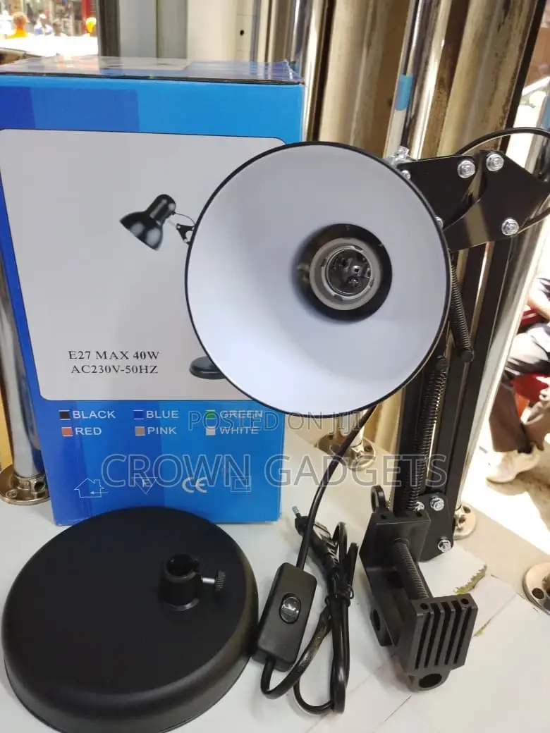 Metal Study Lamp E27 Reading Desk Light 40w