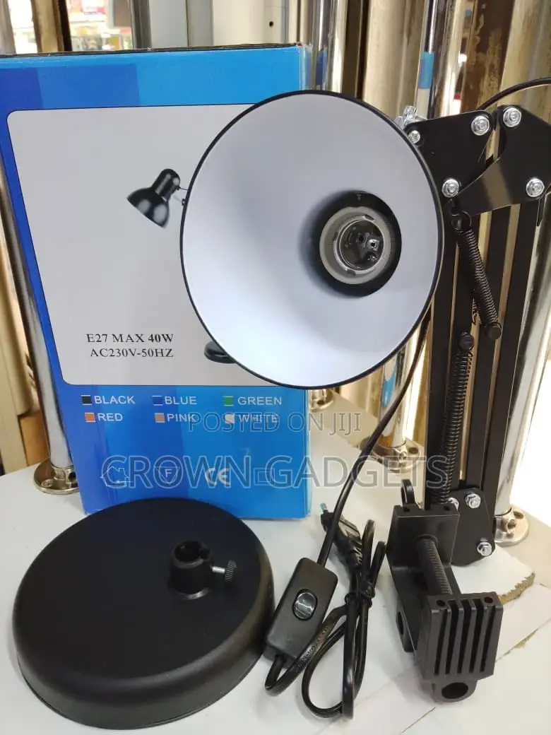 Swing Arm Table Lamp With Clamp Mount 40w