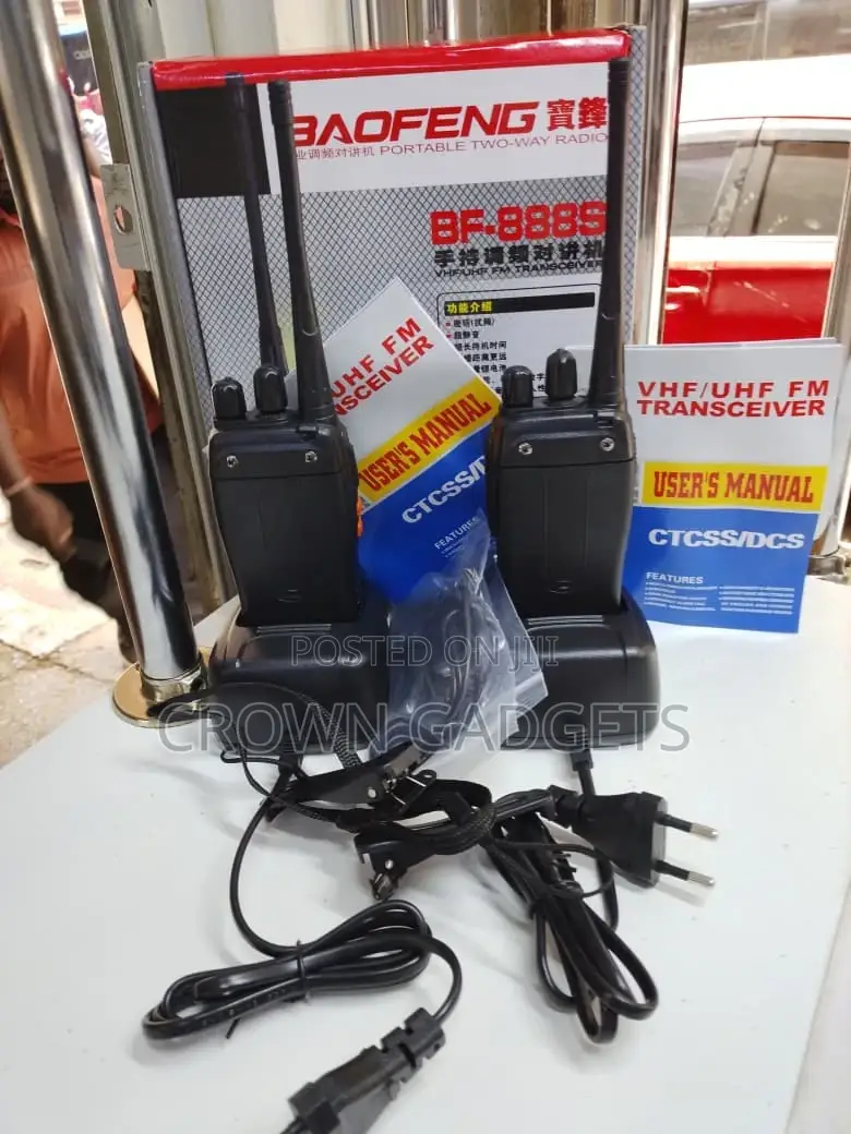 Bf-888s Walkie-Talkie Radio With 1500mah Battery