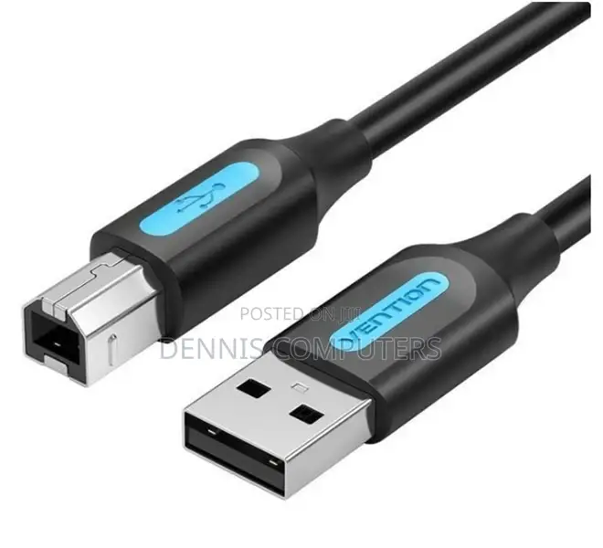 Vention Usb2.0 a Male to B Male Printer Cable With 2*Ferrite Core 5m