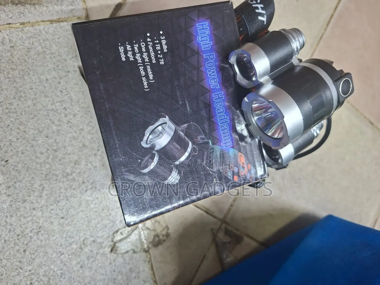 Waterproof High Power Headlamp for Outdoor Activities
