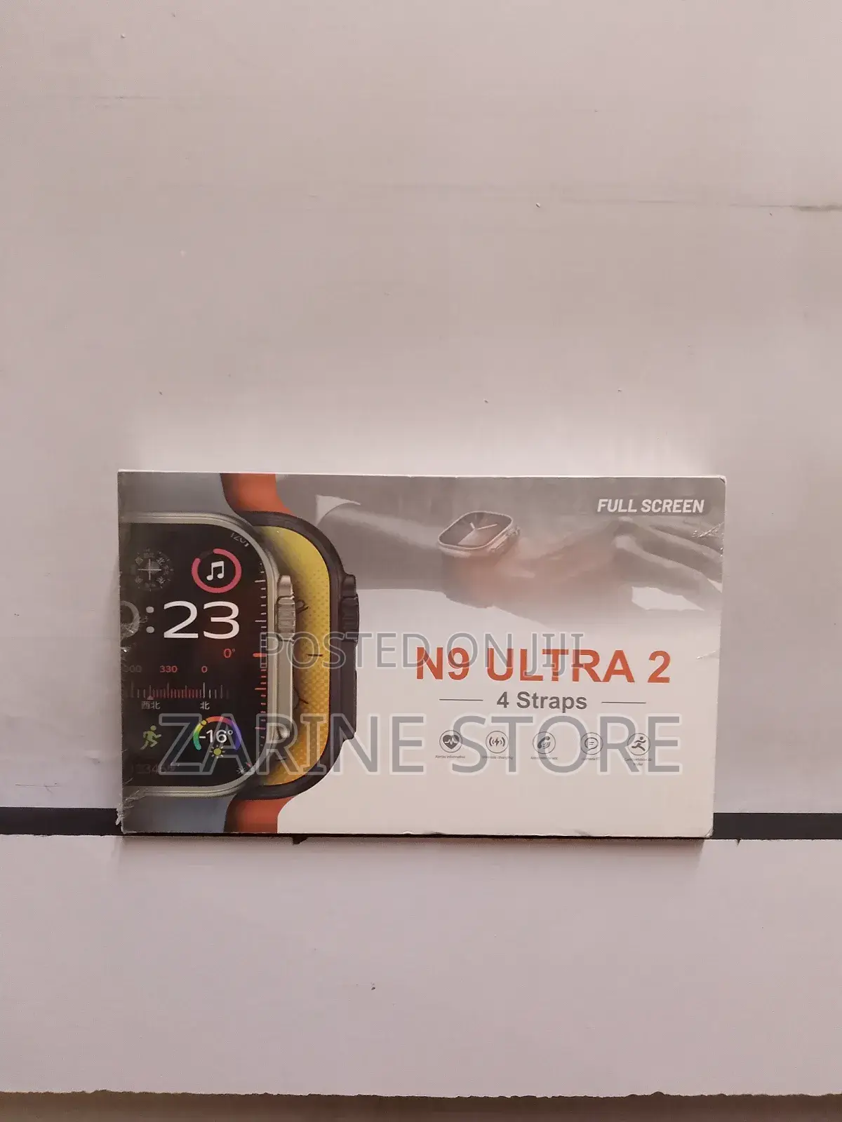 Hand Smart Watch N9 Ultra 2 With 4 Different Colour Straps
