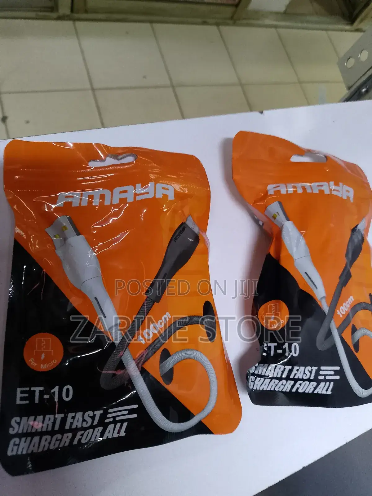 Fast Charging Micro Usb Cable 1metre Long Amaya / Oraimo Data Transfer