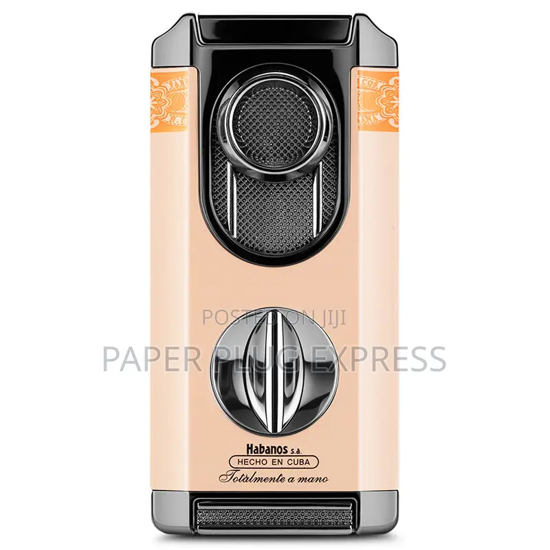 Four-in-One Windproof Cigars Lighter Cutter