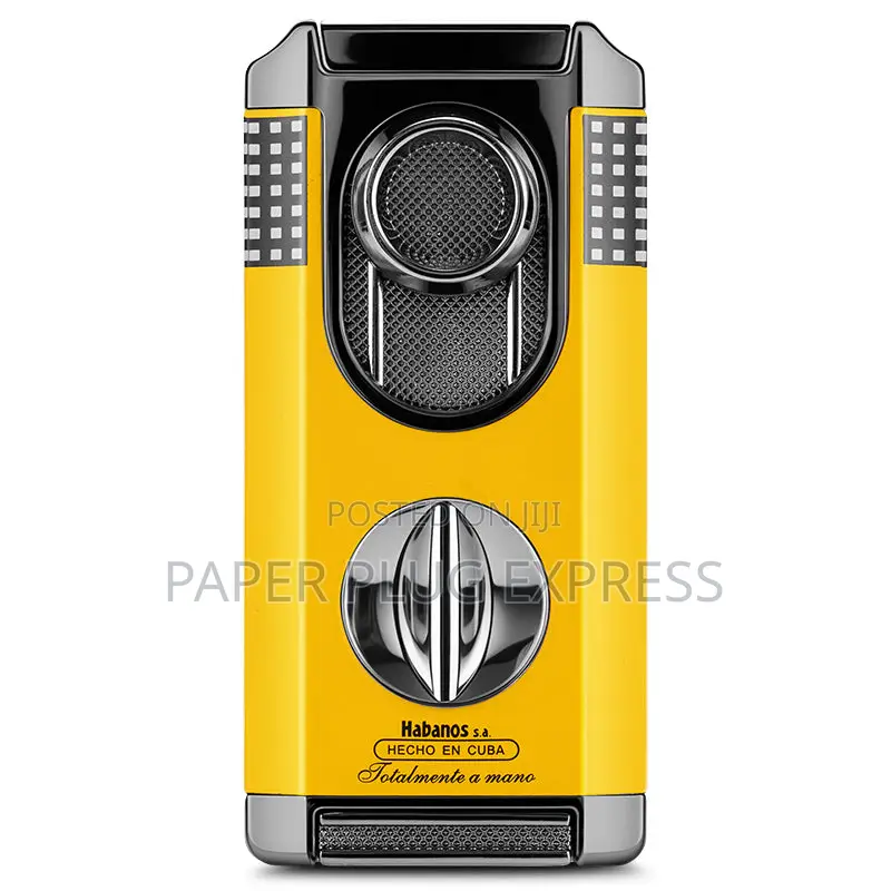 Four-in-One Windproof Cigars Lighter Cutter