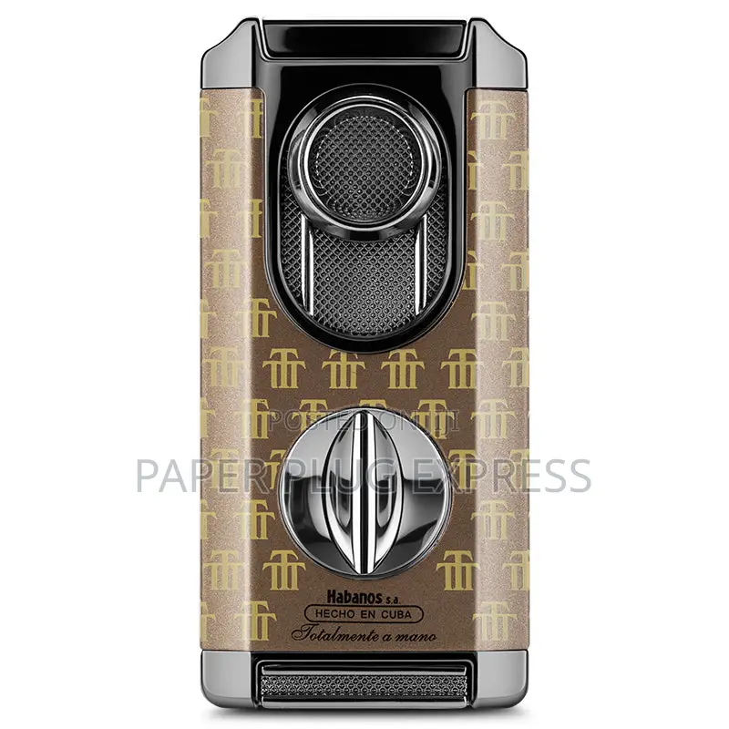 Four-in-One Windproof Cigars Lighter Cutter